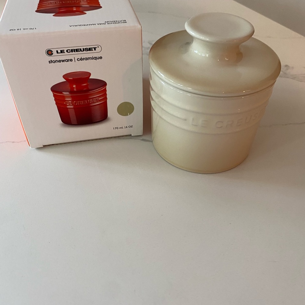 Le Creuset Cream Stoneware Canister